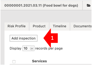 add inspection button